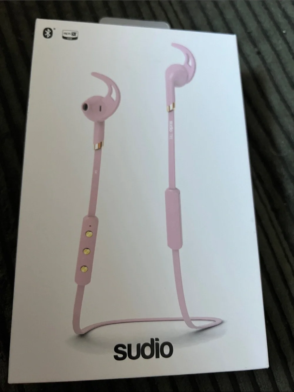SUDIO Pink Wireless Bluetooth Earbuds - Comfortable Neckband Headset